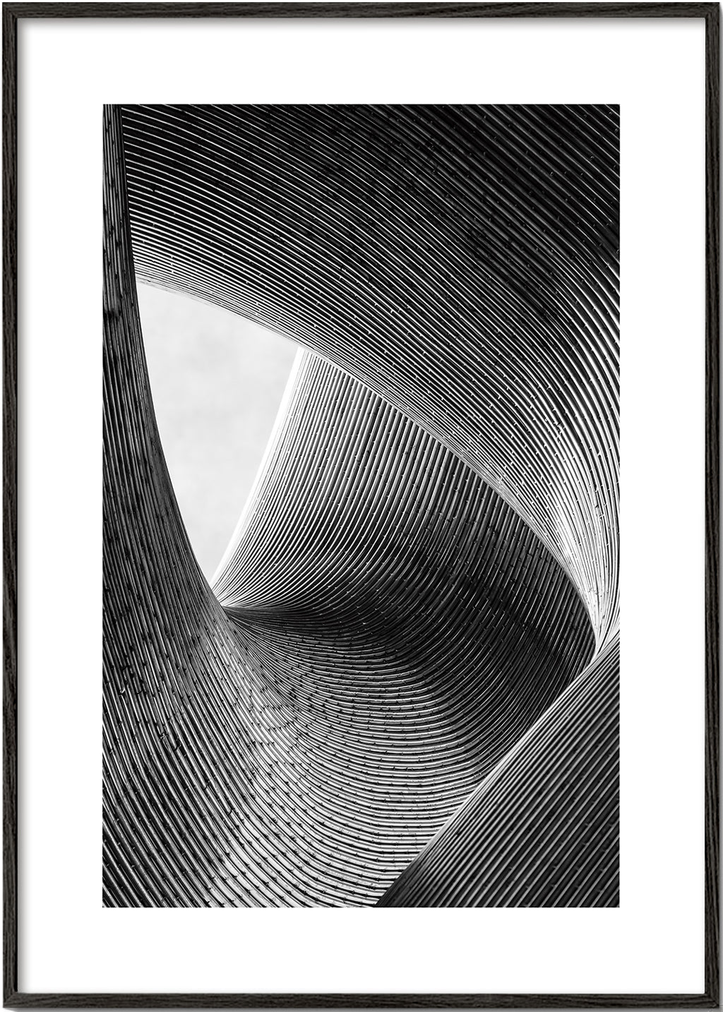 Architektonická fotografie zakřivených linií