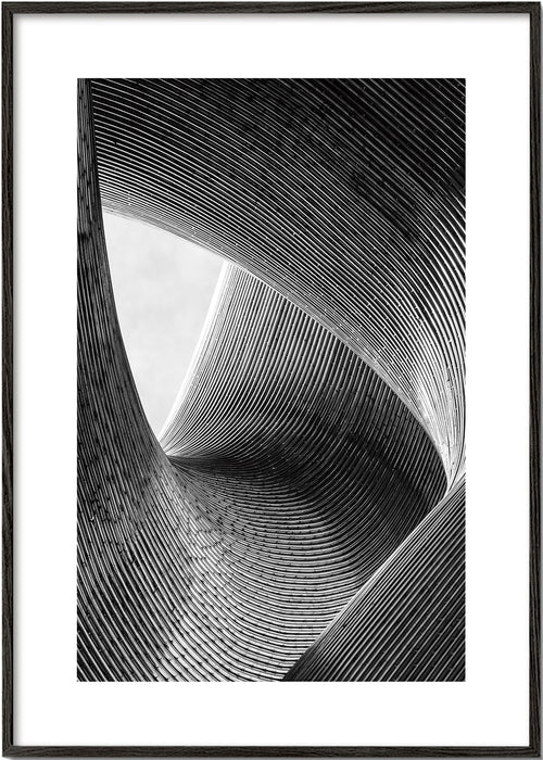Architektonická fotografie zakřivených linií