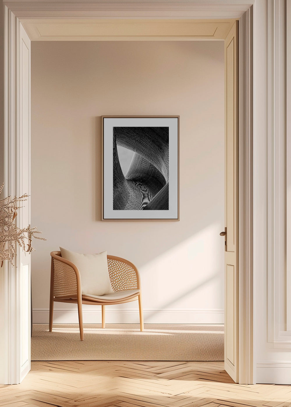 Architektonická fotografie zakřivených linií