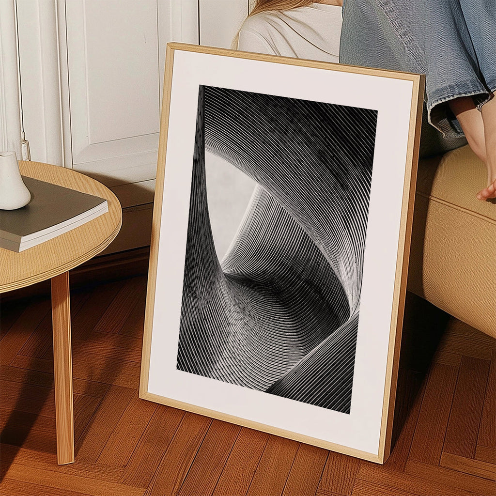 Architektonická fotografie zakřivených linií