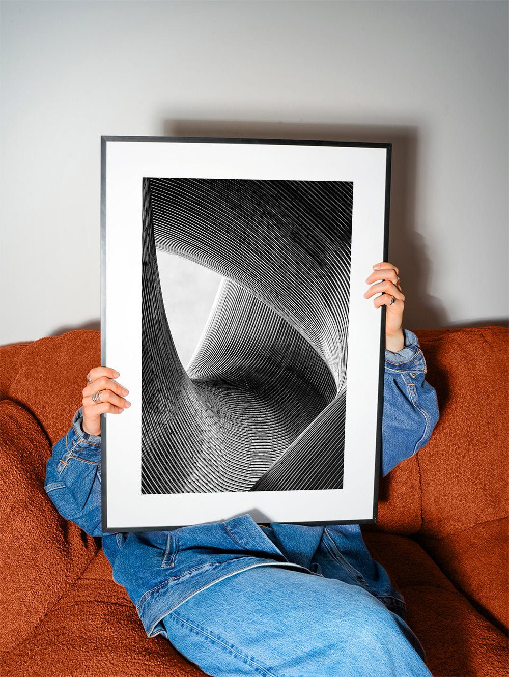 Architektonická fotografie zakřivených linií