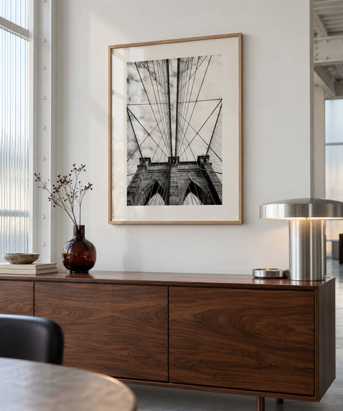 The bridge - Framed poster in an interior