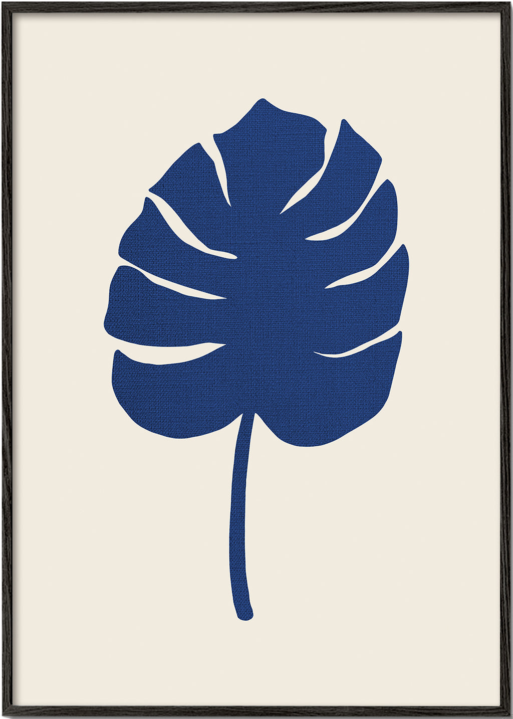 Botanický plakát Monstera modrá