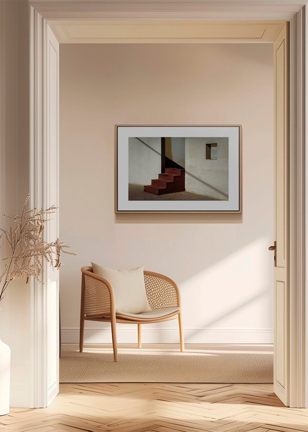 Fotografie minimalistických schodů