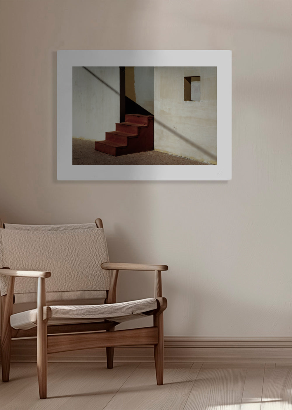 Fotografie minimalistických schodů