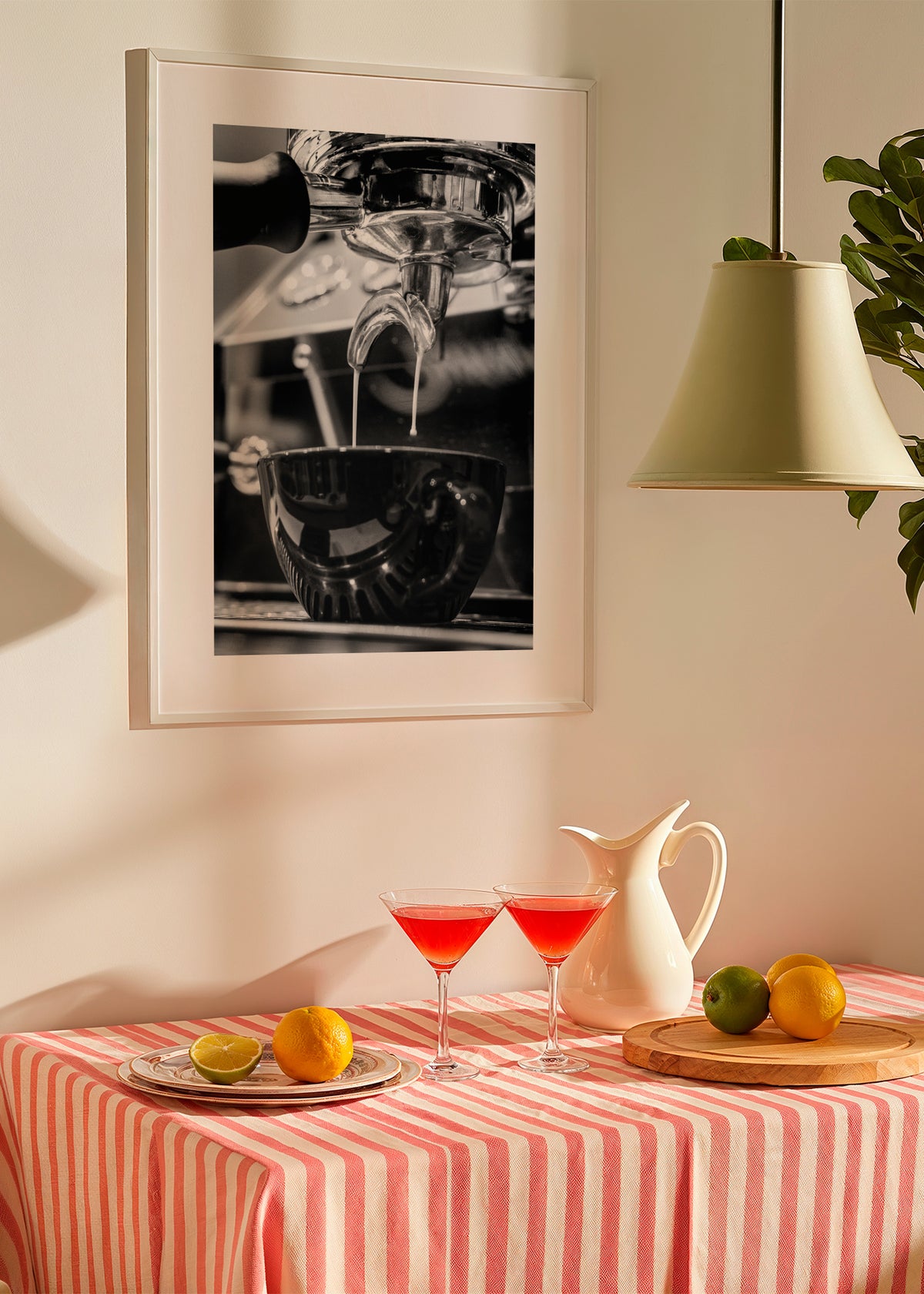 Coffee VIII - Framed poster in an interior