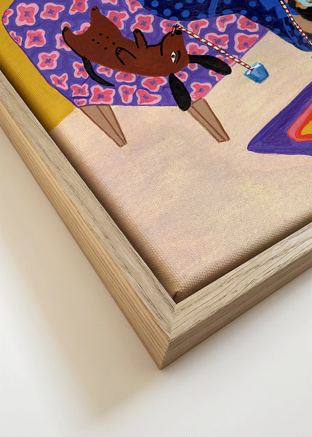 Surrealistická ilustrace odpočinku s ústředním okem