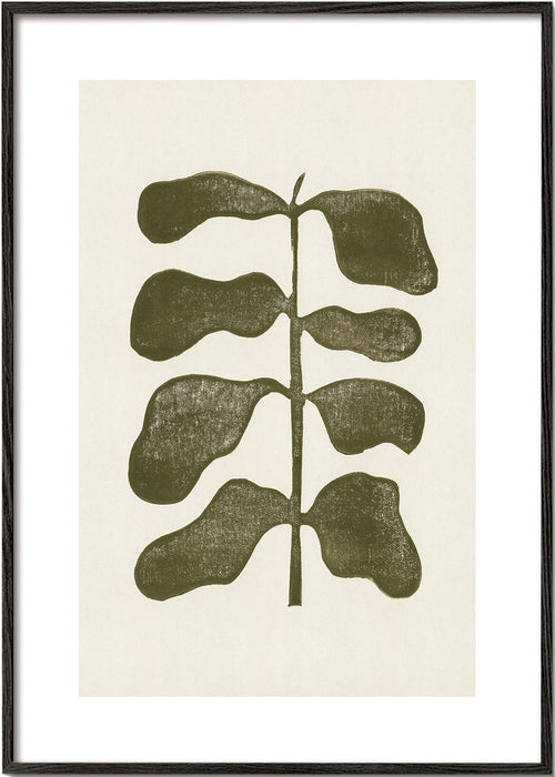 Botanický plakát zelené listy