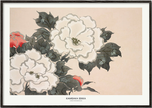 Botanický plakát: japonská studie květin