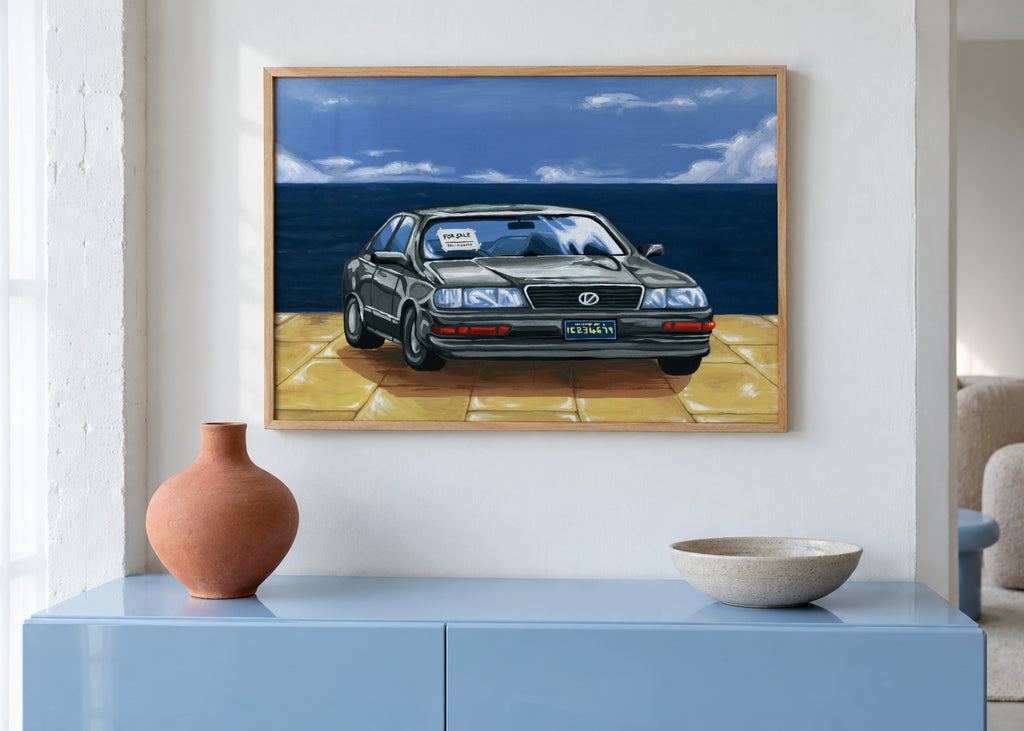 Street Fighter 2 Bonus Stage - Framed poster in an interior
