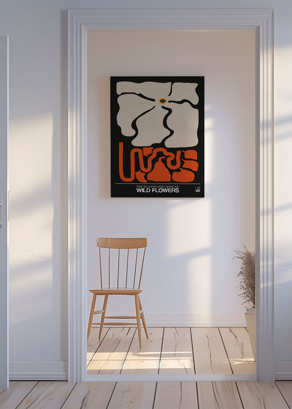 Botanický plakát stylizované květy