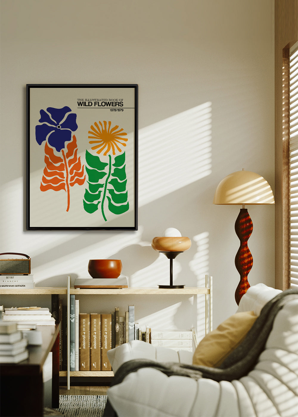 Botanický plakát: Divoké květiny grafika