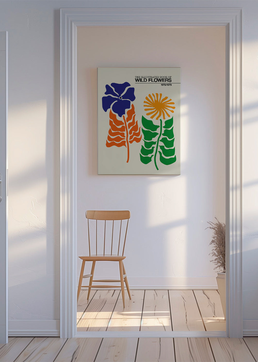 Botanický plakát: Divoké květiny grafika