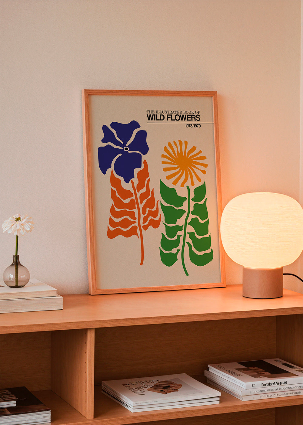 Botanický plakát: Divoké květiny grafika