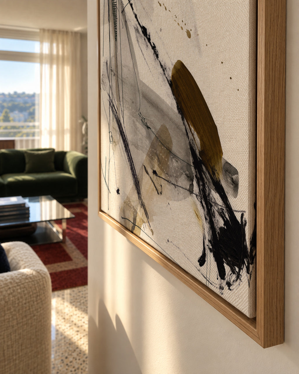 Lighthouse - Framed canvas detail