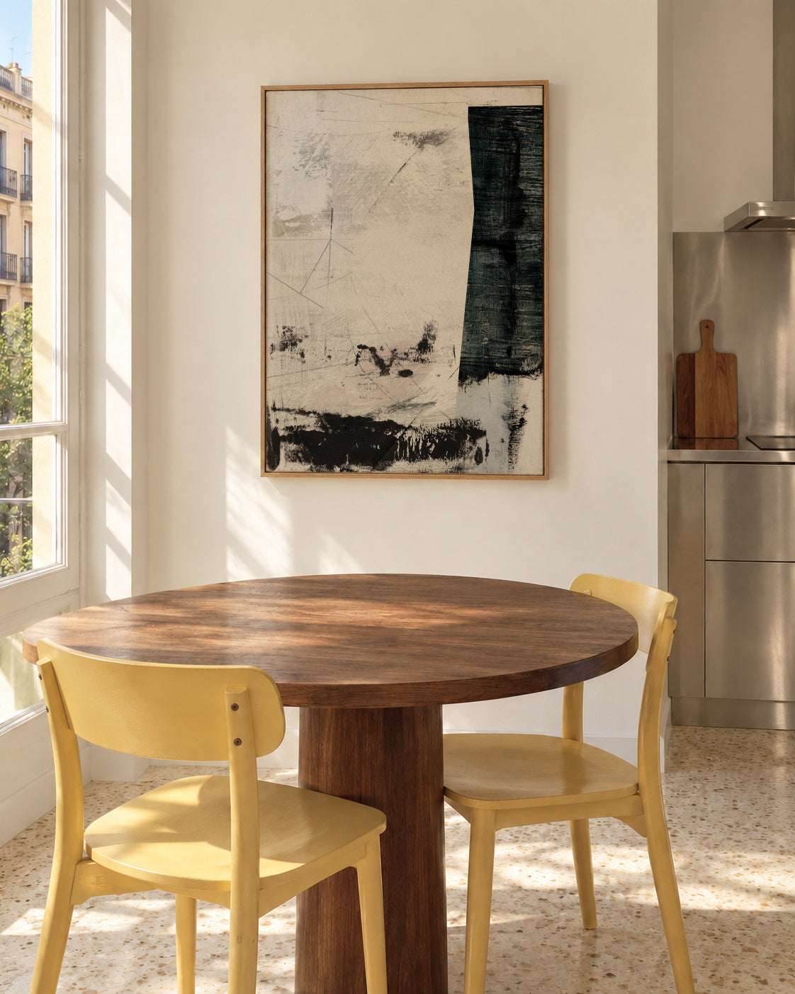 Movement - Framed canvas in an interior