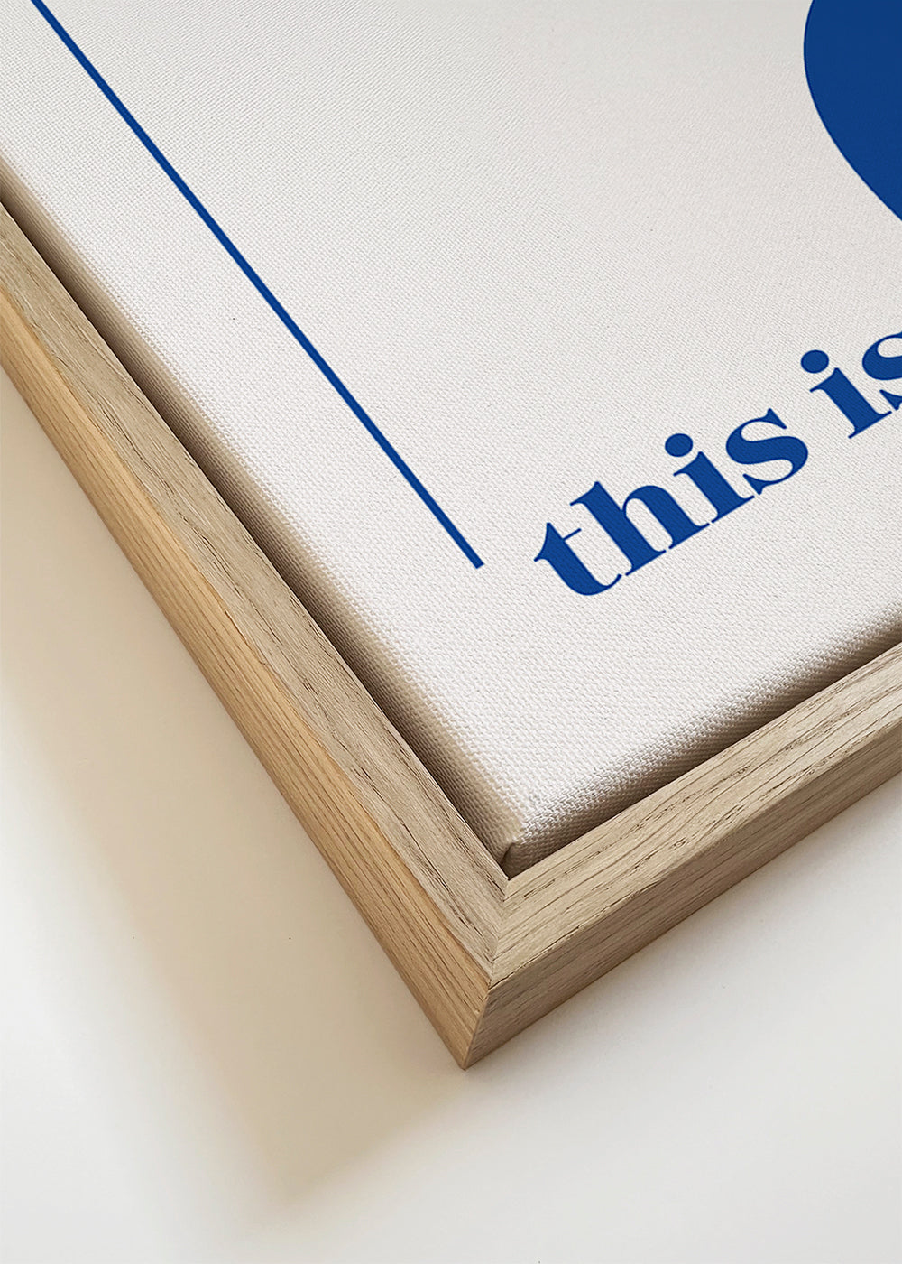 Ilustrace typografie modrá minimal