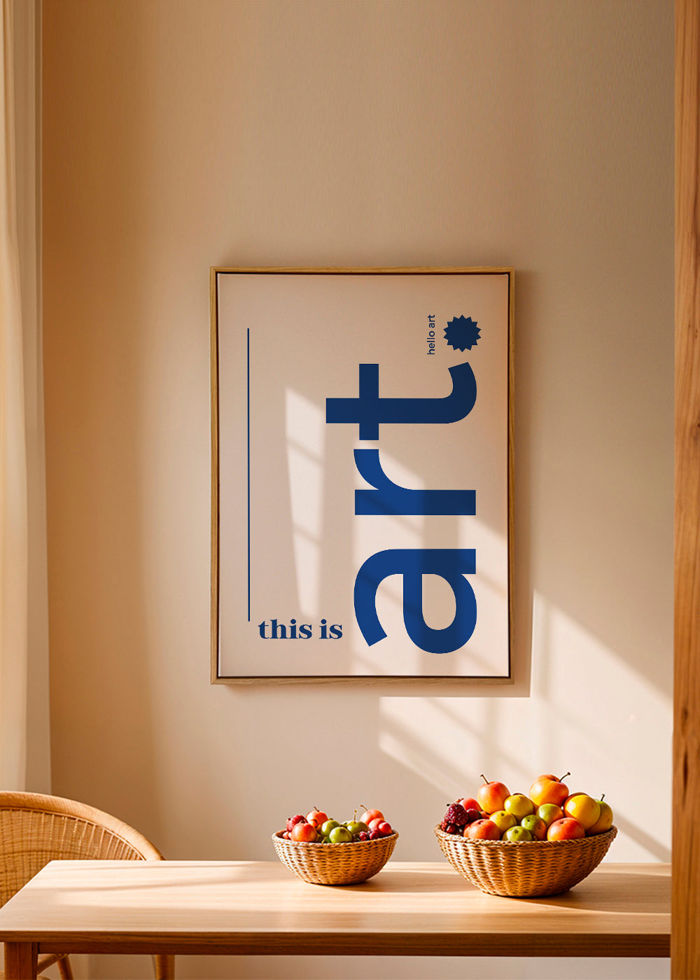 Ilustrace typografie modrá minimal