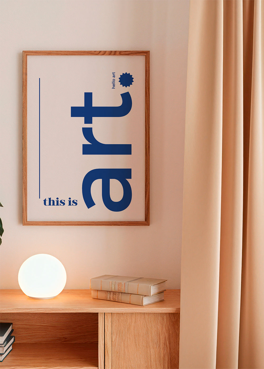 Ilustrace typografie modrá minimal