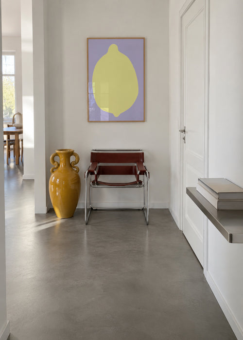 Lemon - Framed poster in an interior