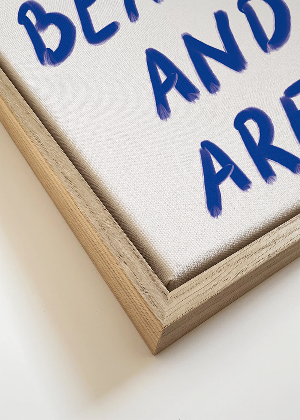 Typografická ilustrace „Reminder“ v modré