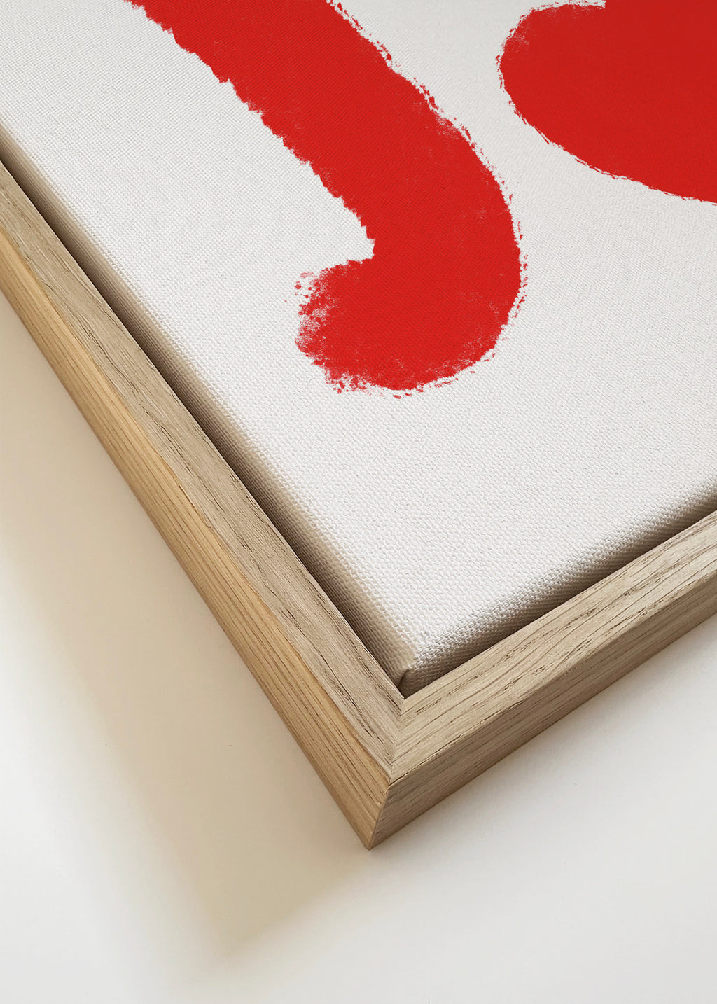Bonjour Hearts - Framed canvas detail