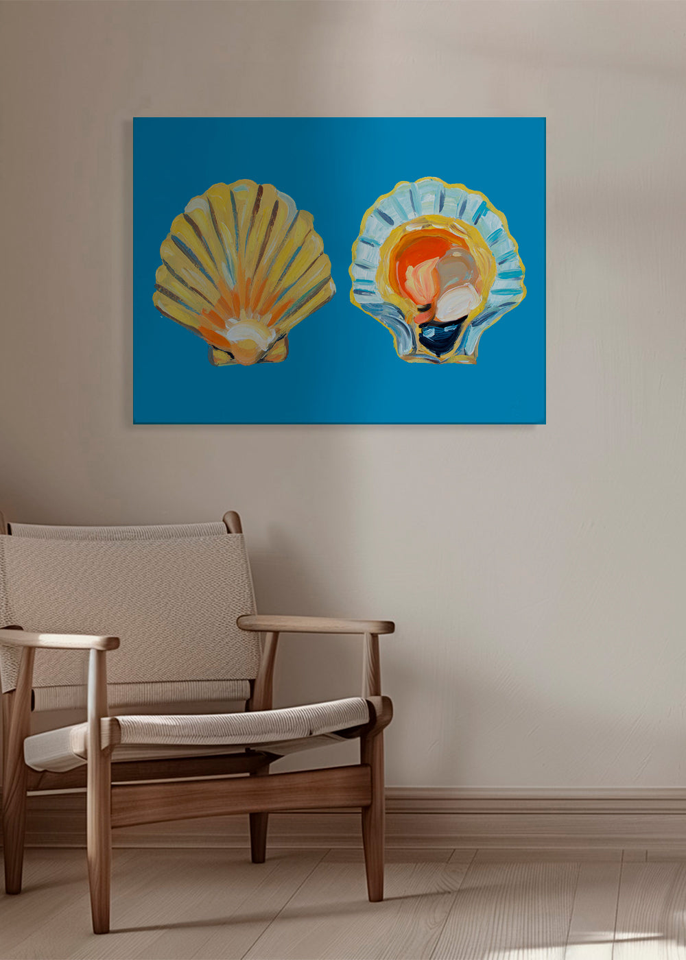 Scallops On Blue