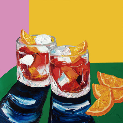 Obraz do kuchyně s ilustrací Negronis