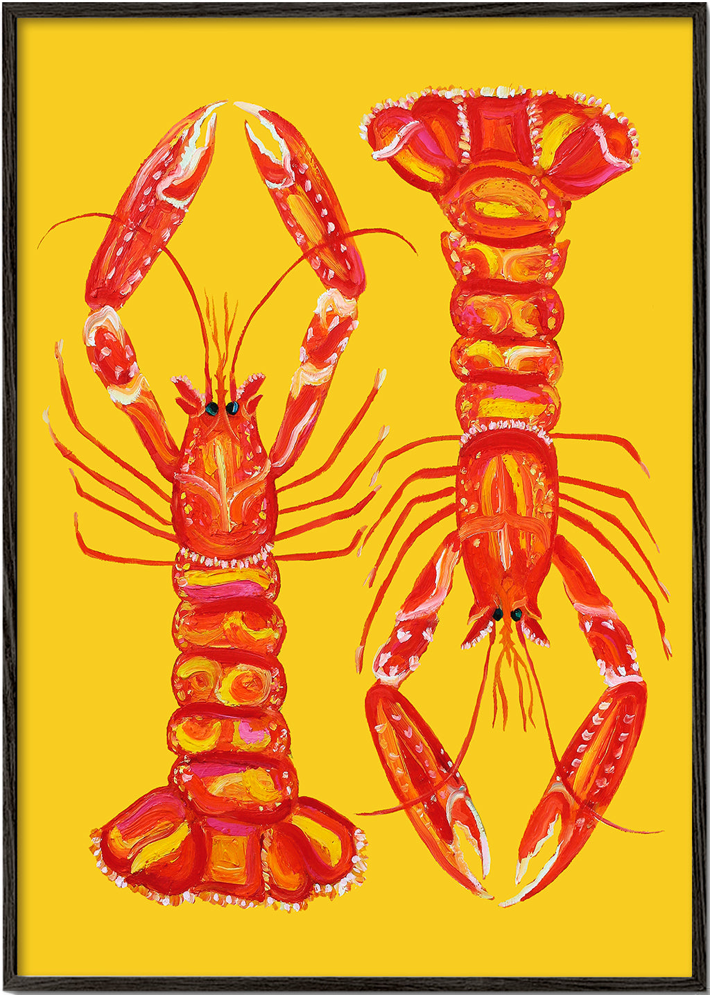Langoustines On Yellow