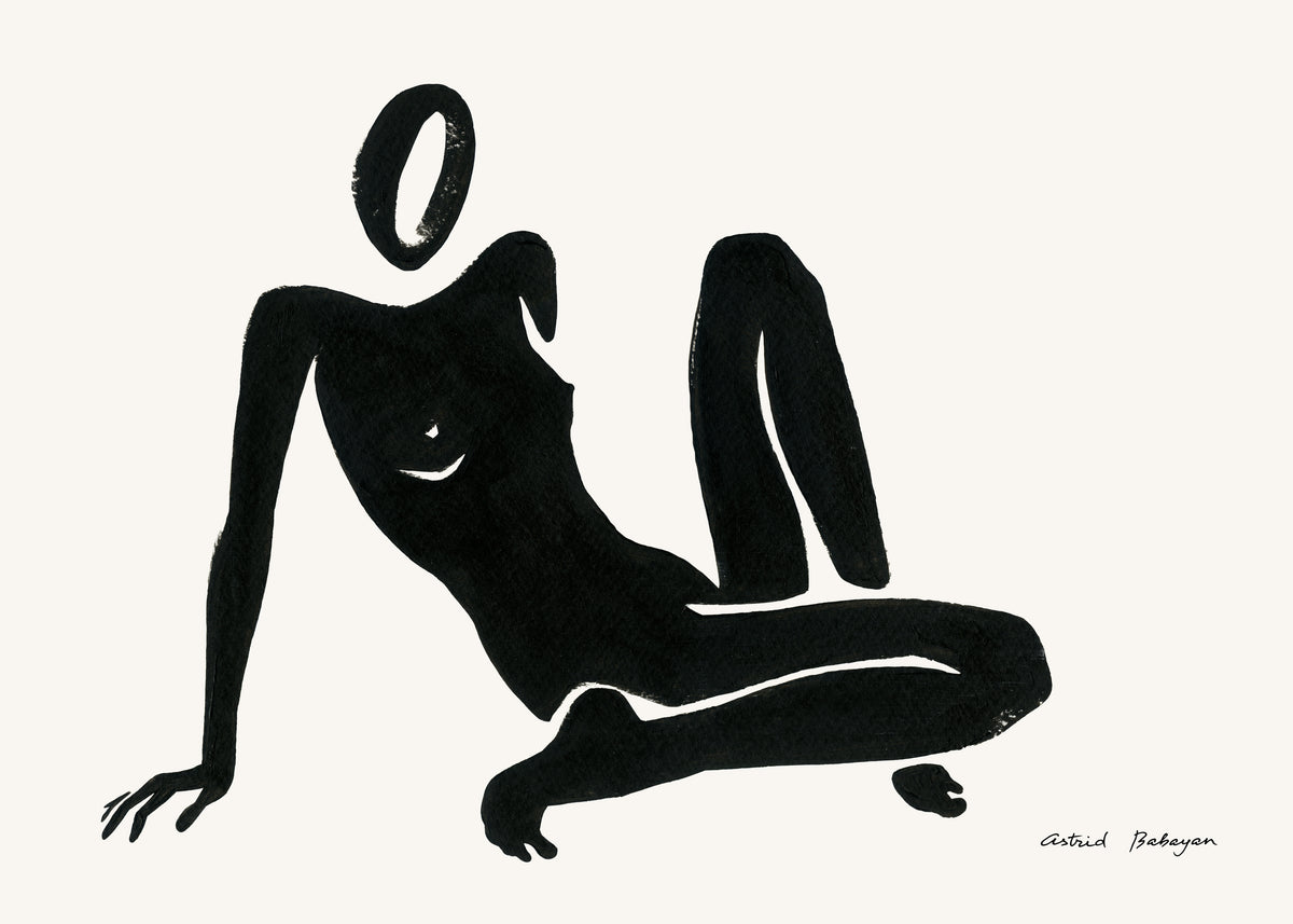Black figure #3 - Unframed art print