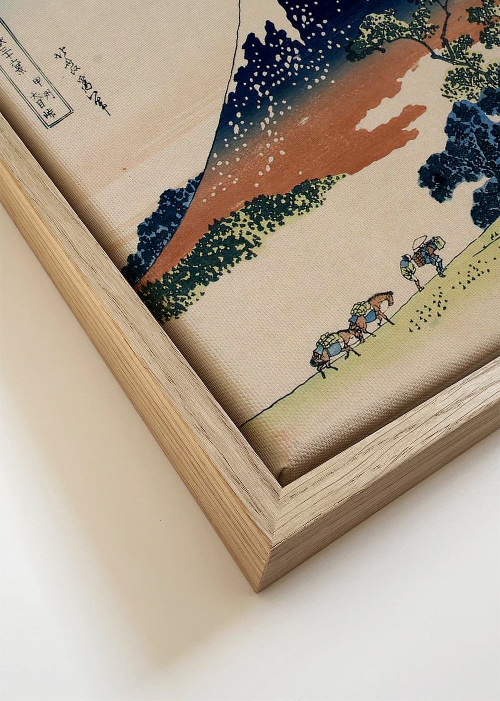 Krajinný obraz Japonsko s Mount Fuji v stylu ukiyo-e