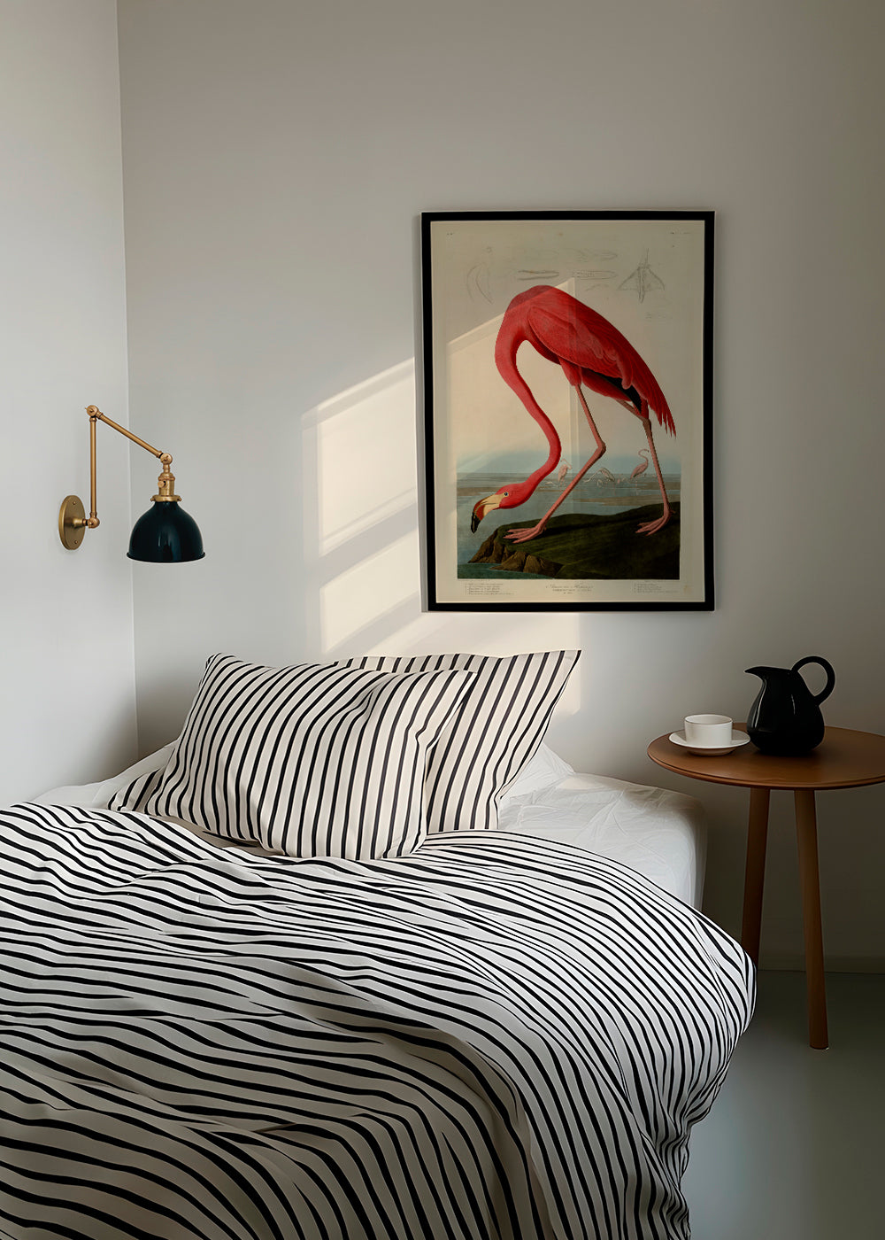 Obraz plameňák v Audubon stylu