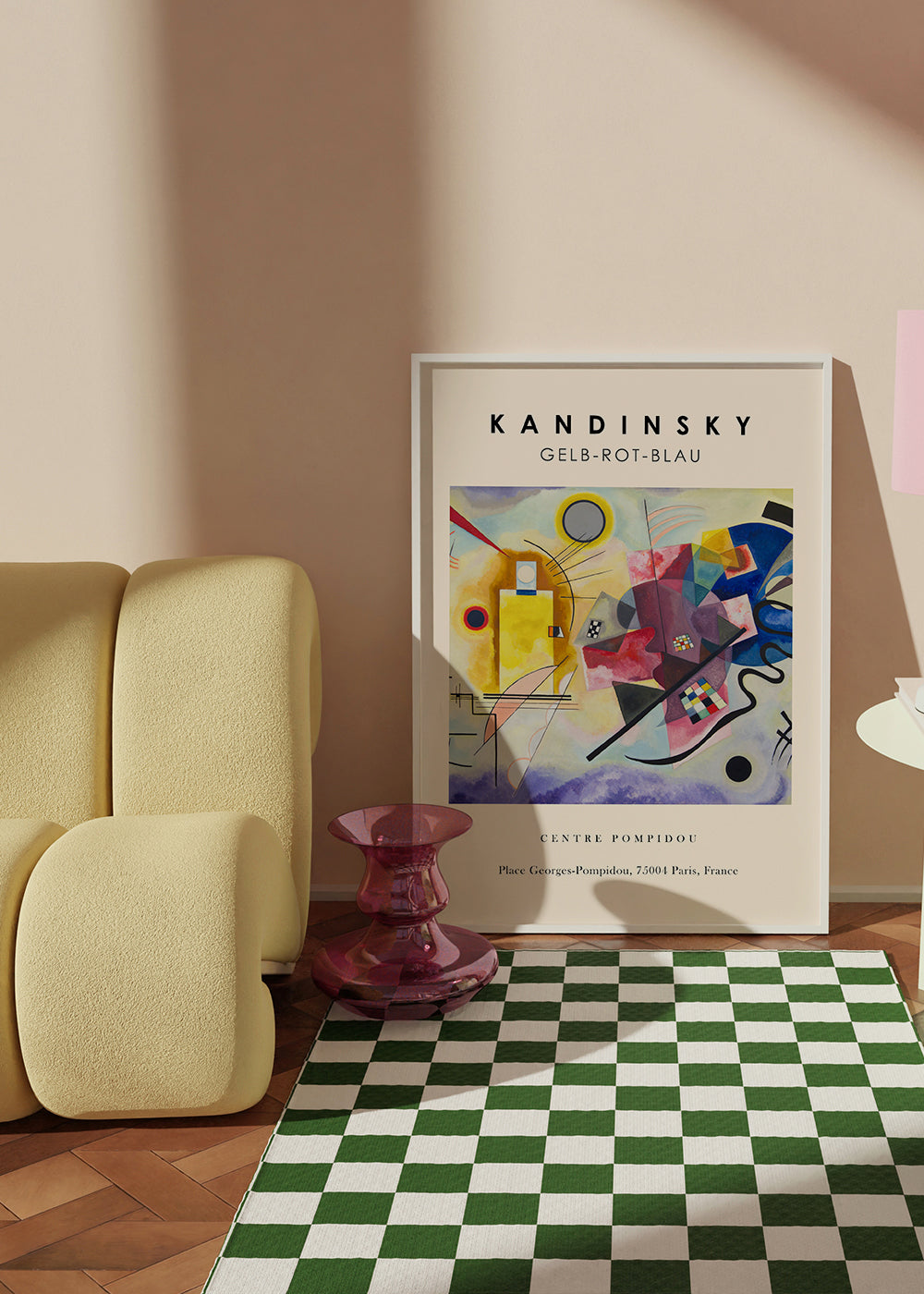 Abstrakt Kandinsky Gelb-Rot-Blau