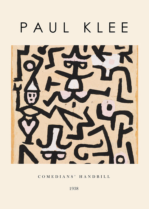 Abstraktní obraz Paul Klee čáry a gesta 1938