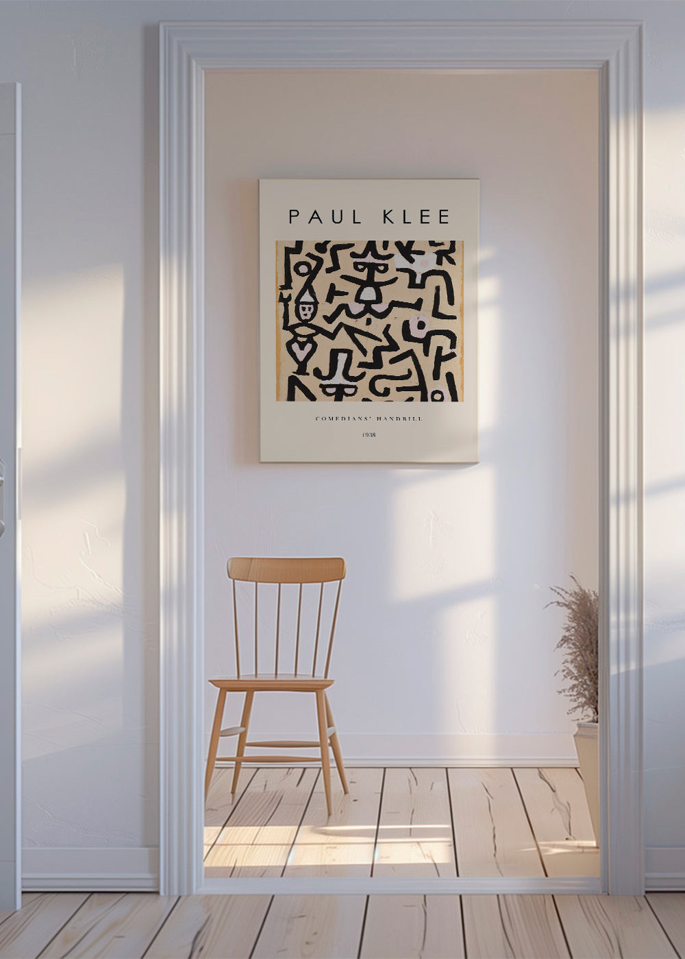 Abstraktní obraz Paul Klee čáry a gesta 1938