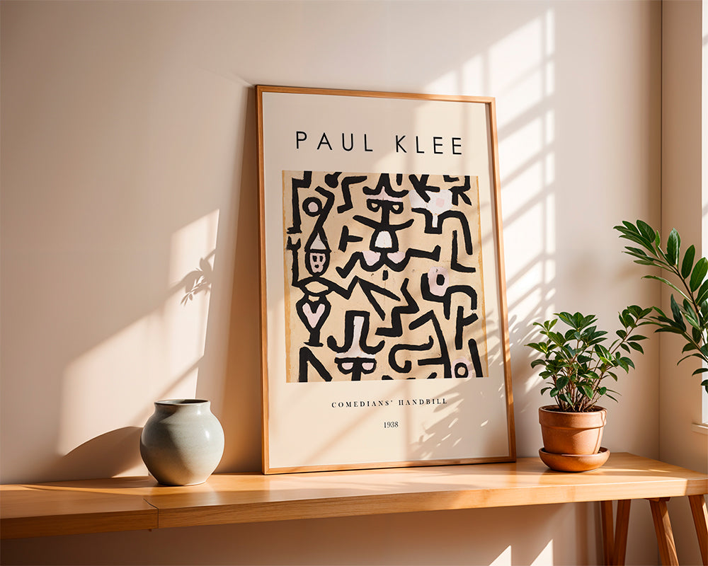Abstraktní obraz Paul Klee čáry a gesta 1938