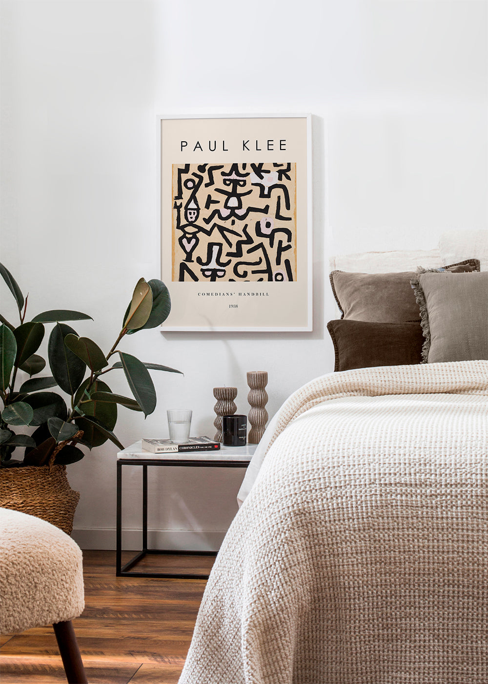 Abstraktní obraz Paul Klee čáry a gesta 1938