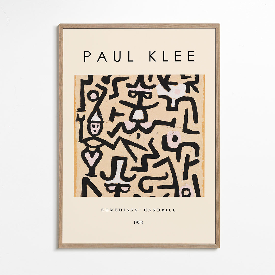 Abstraktní obraz Paul Klee čáry a gesta 1938