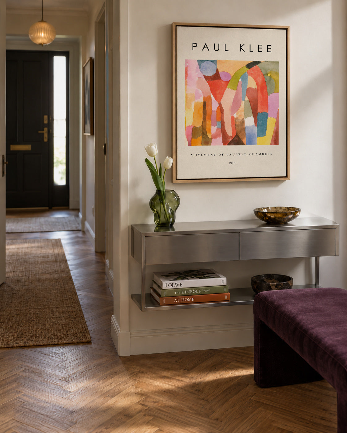 Movement of Vaulted Chambers Exhibition - Paul Klee - Framed canvas in an interior