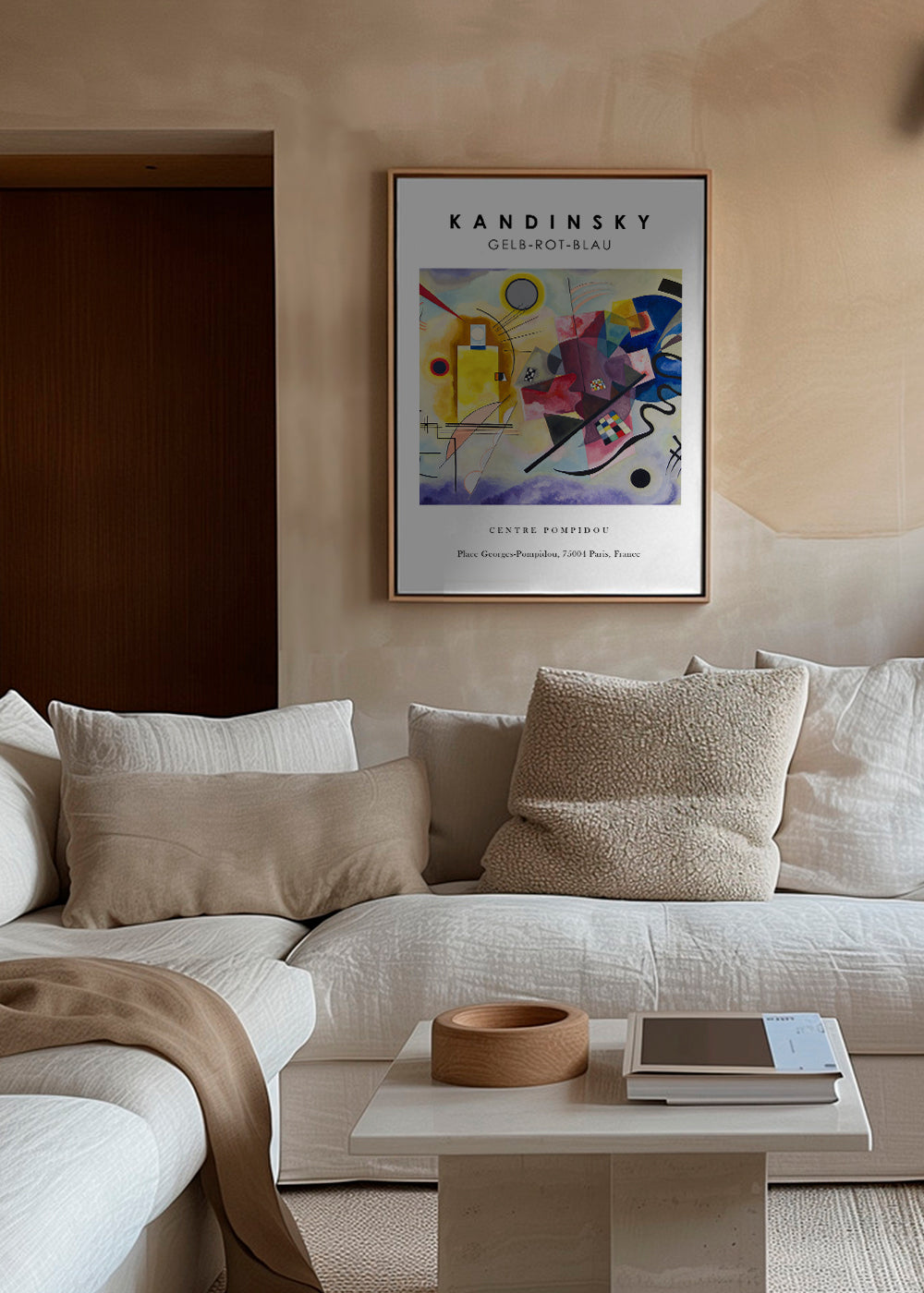 Abstraktní obraz ve stylu Kandinsky s geometrickými tvary