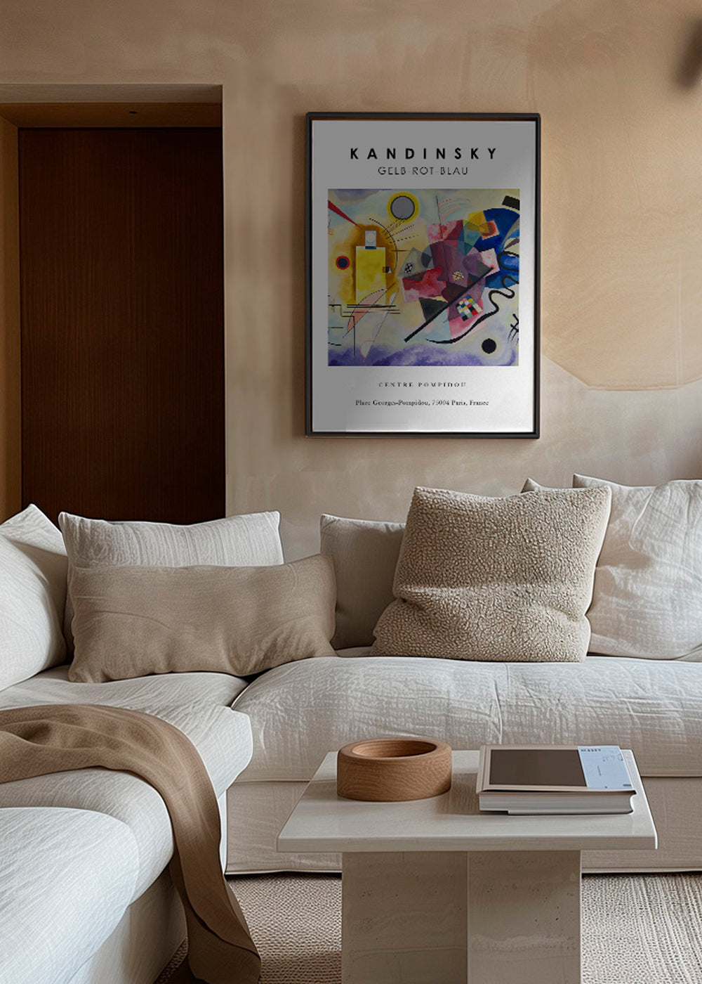Abstraktní obraz ve stylu Kandinsky s geometrickými tvary