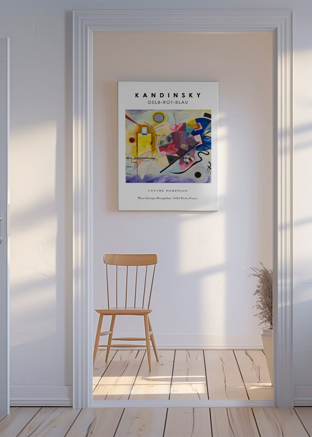 Abstraktní obraz ve stylu Kandinsky s geometrickými tvary