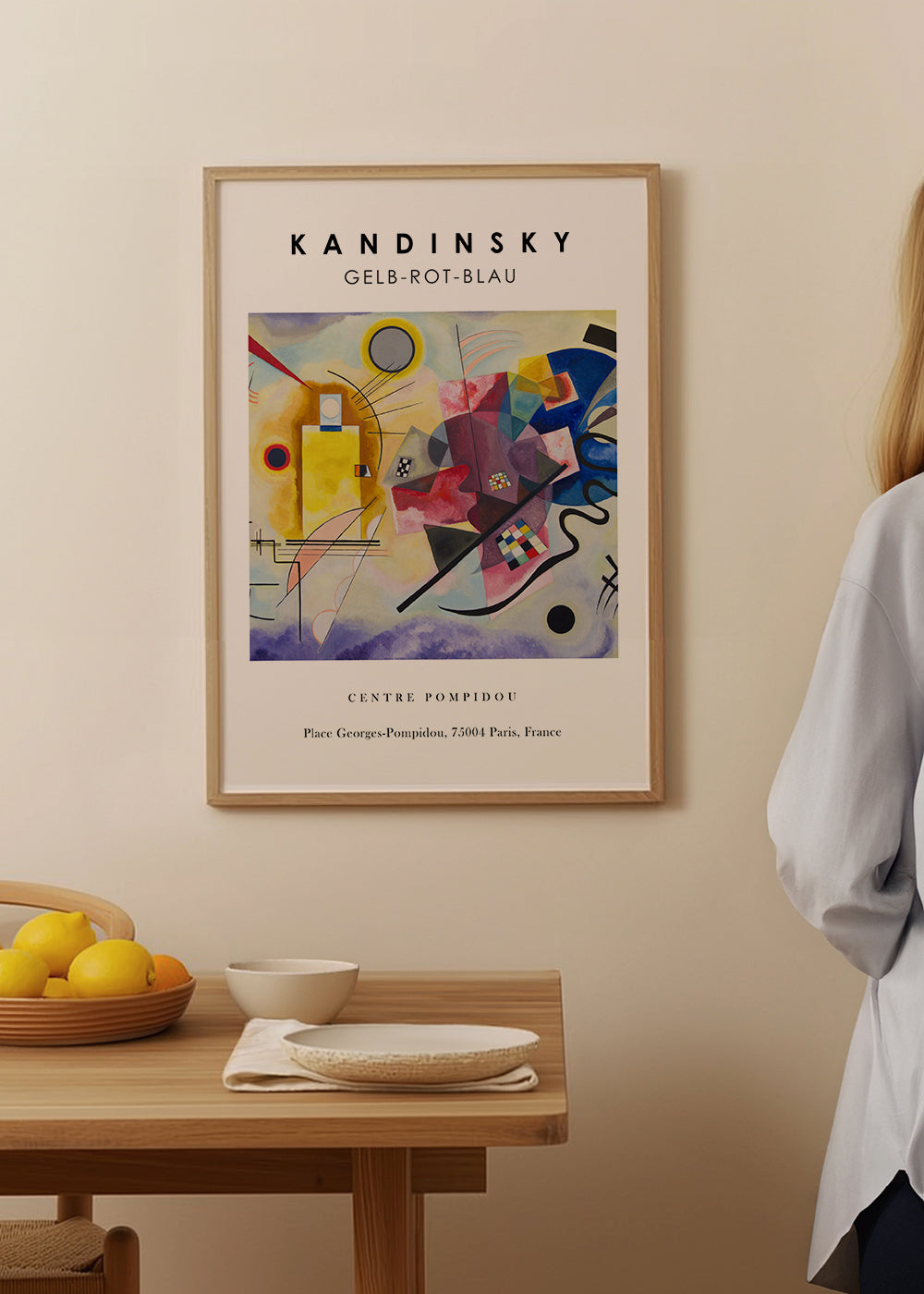 Abstraktní obraz ve stylu Kandinsky s geometrickými tvary