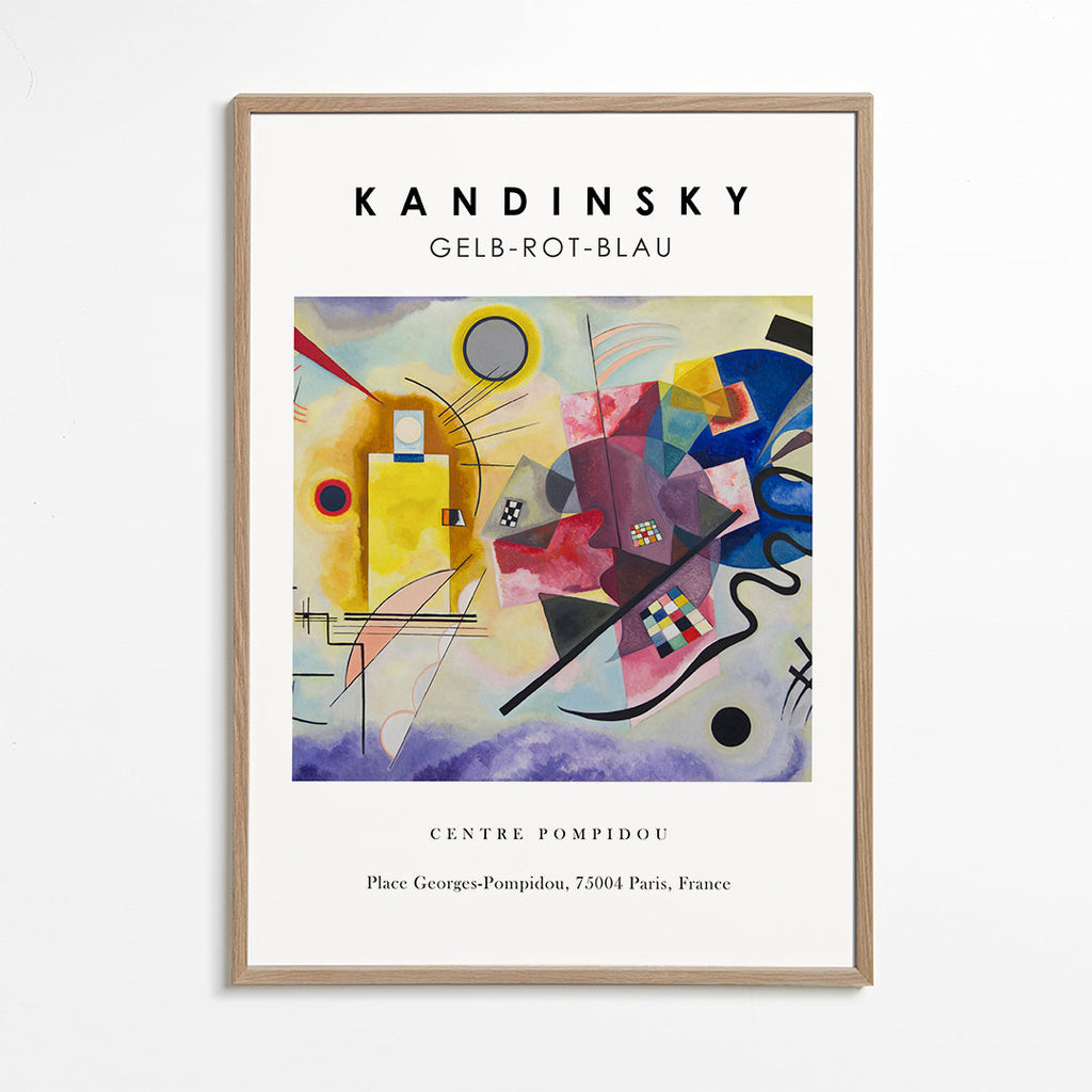 Abstraktní obraz ve stylu Kandinsky s geometrickými tvary