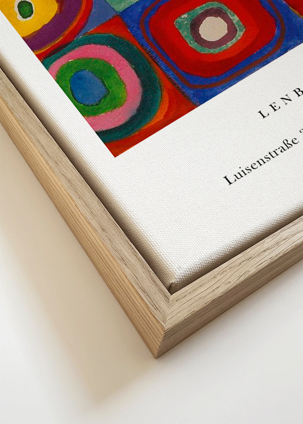 Geometrické dílo Kandinsky čtverce a kruhy