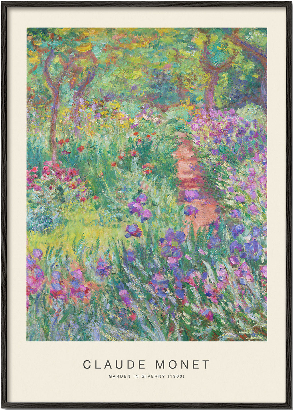 Botanický plakát Zahrada v Giverny