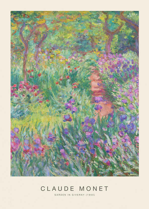 Botanický plakát Zahrada v Giverny