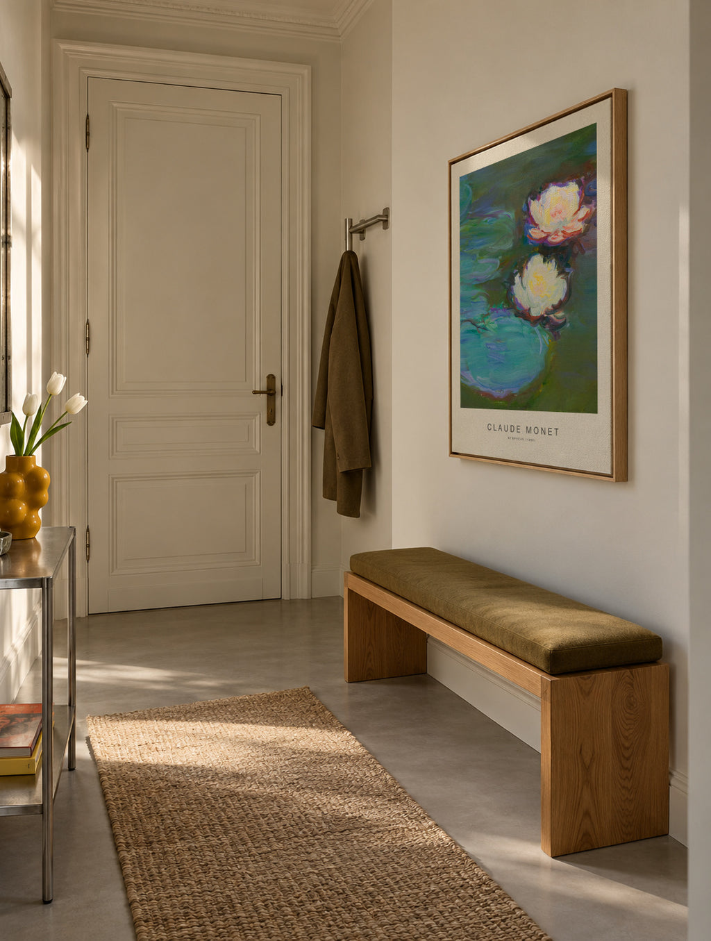 Nympheas (Special Edition) - Claude Monet - Framed canvas in an interior