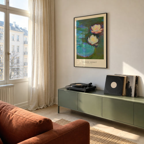 Nympheas (Special Edition) - Claude Monet - Framed poster in an interior