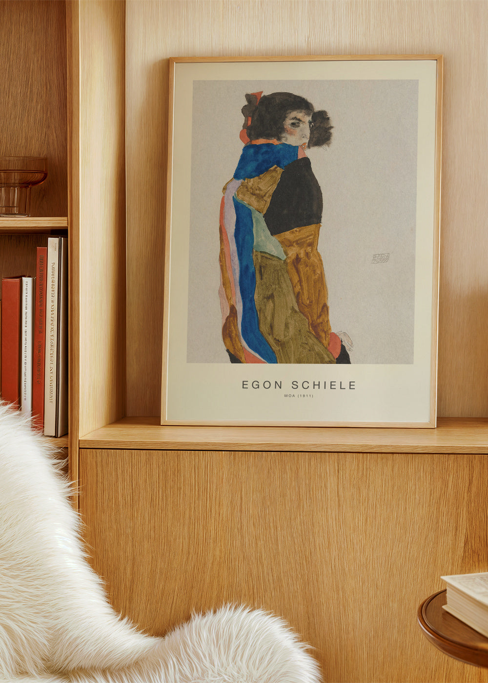 Moa (Special Edition) - Egon Schiele - Framed poster in an interior